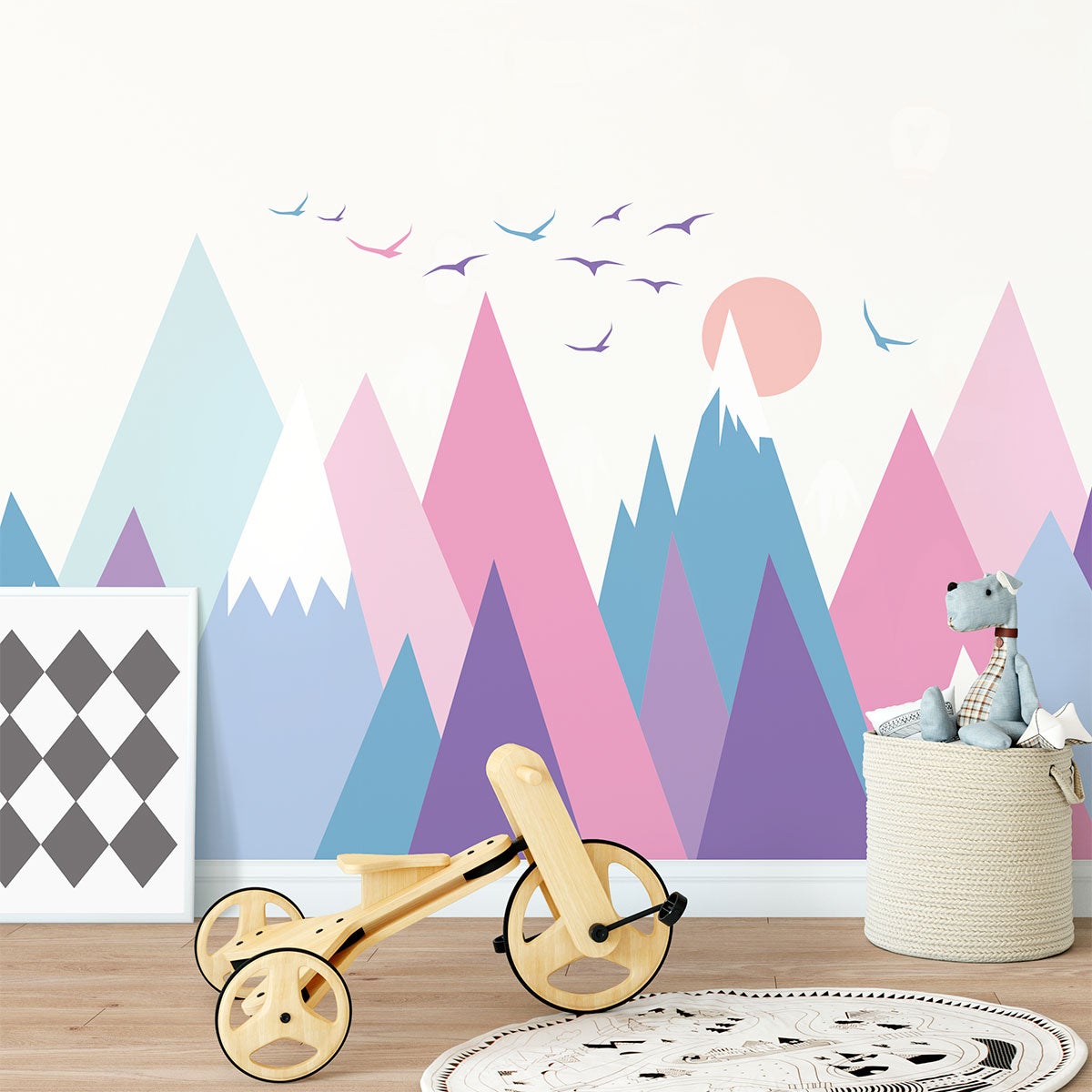 Adesivo bambino di montagna scandinavo mujka - Sticker adesivo - adesivi murali - 70x105cm - 4