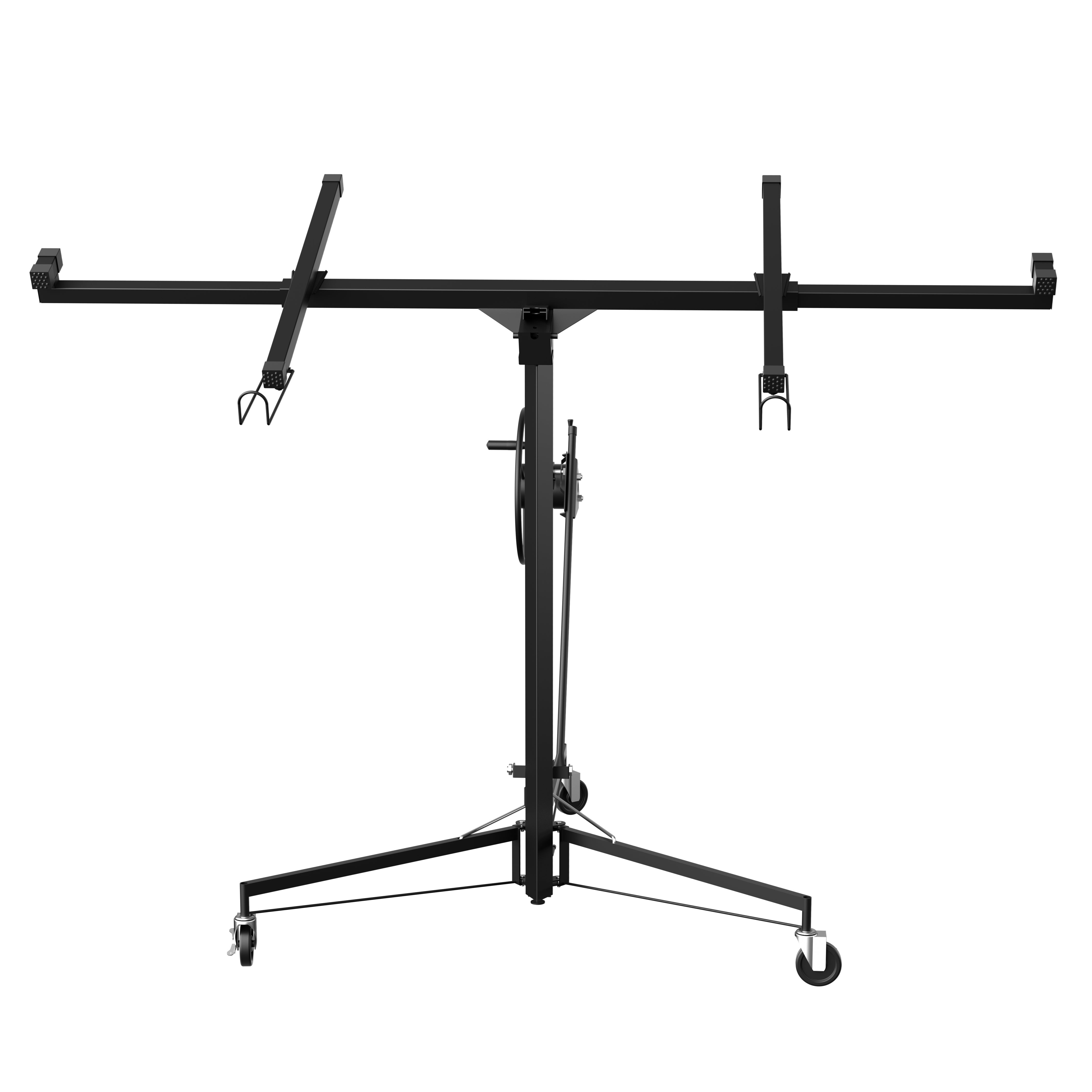 TEENO Grue à plaques de plâtre XXL – Charge maximale 68 kg, hauteur réglable 140–325 cm, couleur noire - 8