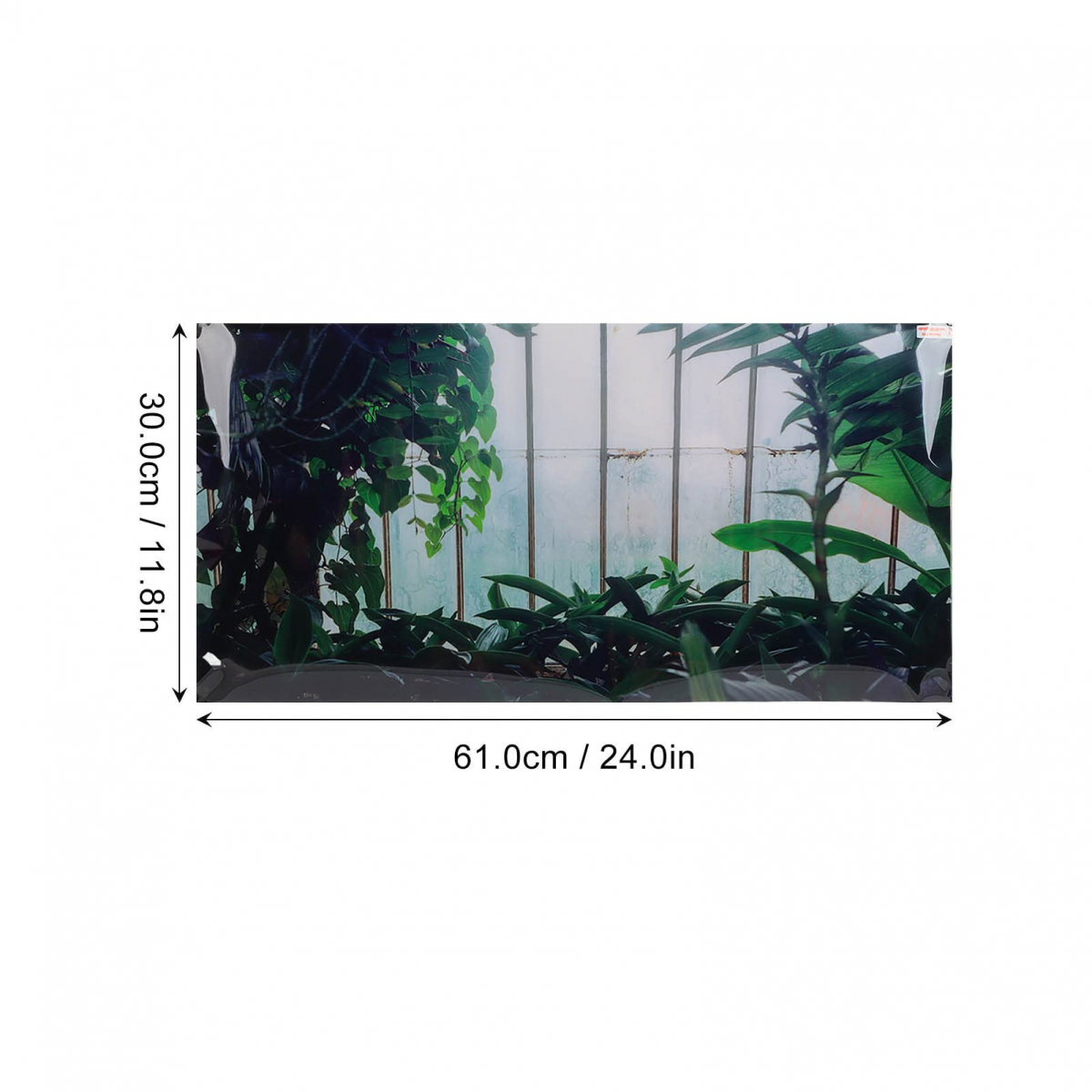 Decoração de fundo de aquário PVC autoadesivo 3D adesivo de papel de parede para tanque de peixes tóxicos (6 - 7