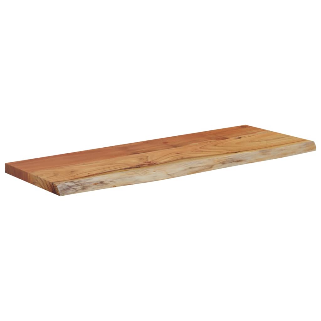 Étagère murale | Étagère flottante | Étagère suspendue rectangulaire massif acacia bordure assortie CFW602823 - 3