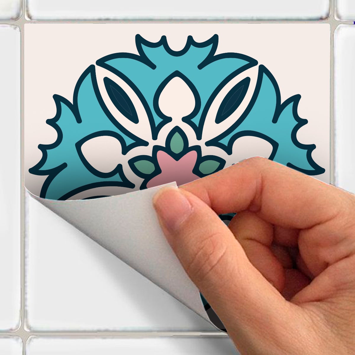 15 adesivi piastrelle di cemento Bornéo - Sticker adesivo - adesivi murali - 15stickers20x20cm - 5