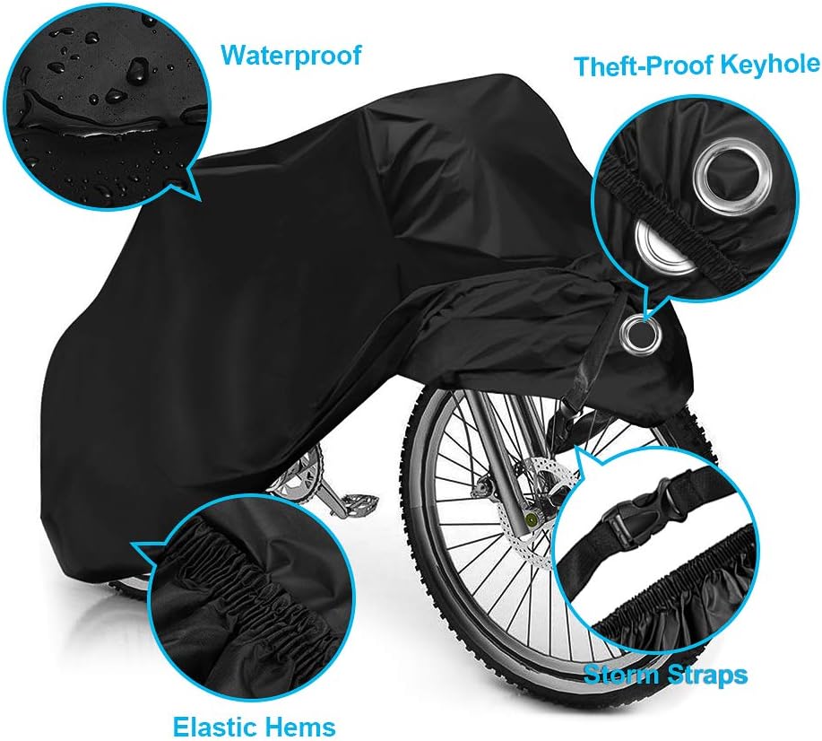 Housse de Vélo,Housse de Protection pour Vélo Imperméable Housse pour Vélo étanche Anti poussière,200x70x110cm - 4
