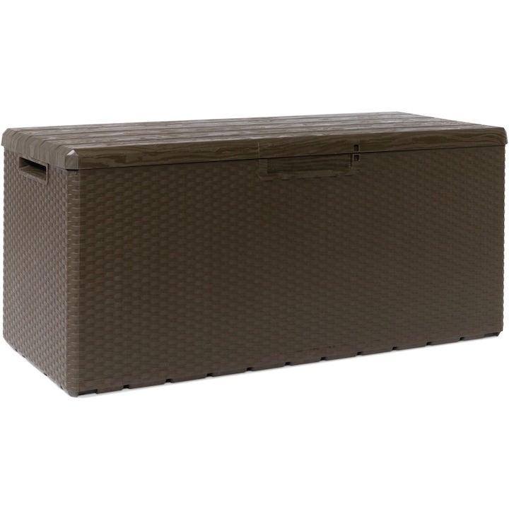 Lada depozitare gradina, Toomax Portofino, 340 litri, maro, 123.7x54.5x56.2 cm 340000ml