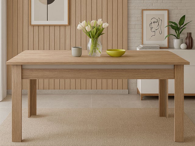 Mesa Praga (Carvalho Claro, Branco)