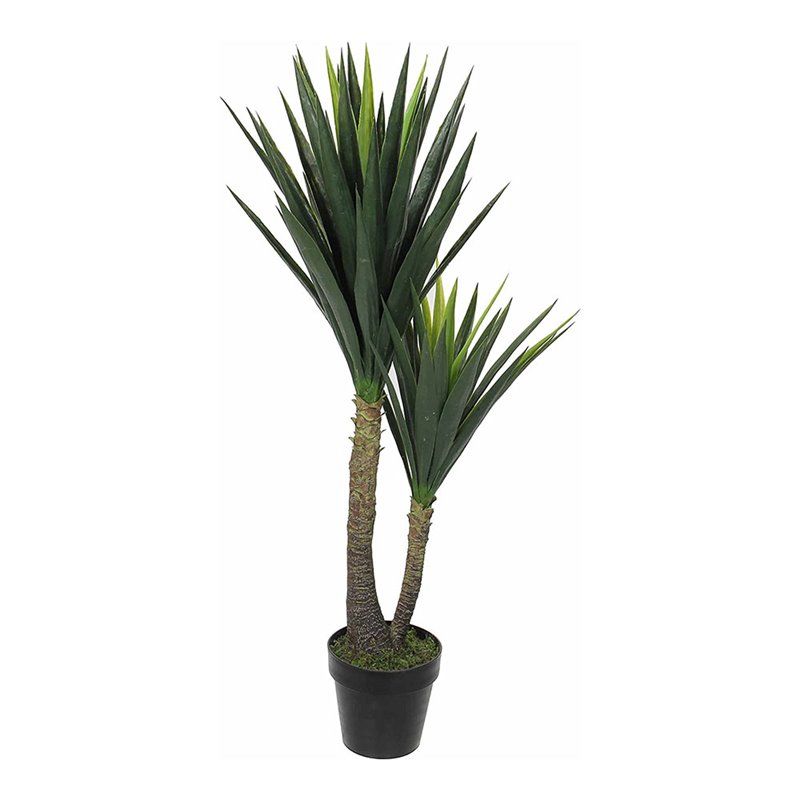 Sztuczna roślina mica-decorations Yucca 120 cm Zielona Realistyczna - 6
