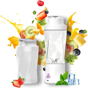 Mixer/Smoothie portatile da 700 ml, mixer multifunzione, mini mixer da tavolo con 6 lame, acciaio inossidabile, ricaricabile tramite USB, per palestra | Leroy Merlin