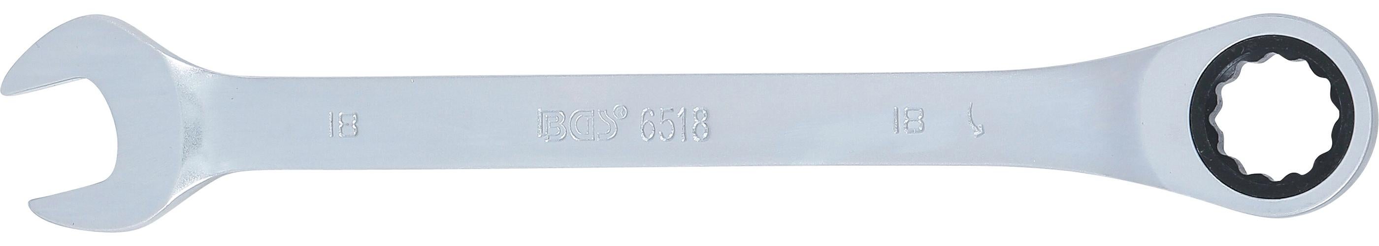 Clé mixte à cliquet | 18 mm - 4