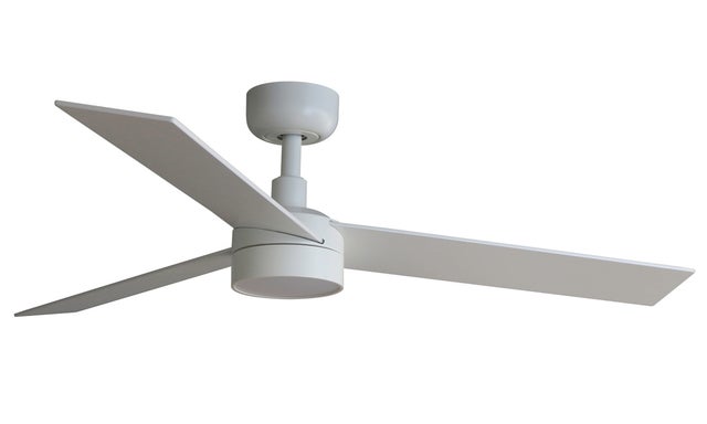 Ventilateur de plafond DC Rudder S Blanc avec LED