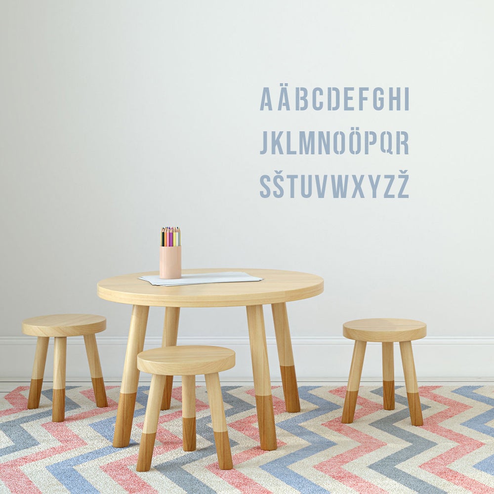 Stencil Per Lettere E Numeri - 2 Pezzi, Maiuscole E Minuscole, Per Disegno E Fai Da Te