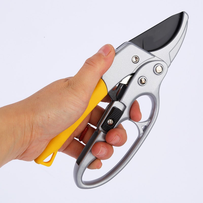 Profesjonalne nożyce do przycinania ogrodu z automatyczną zapadką i kowadłem 20 cm, ostrze Ø20 mm, wielofunkcyjne nożyce do przycinania, ręczne nożyc - 3