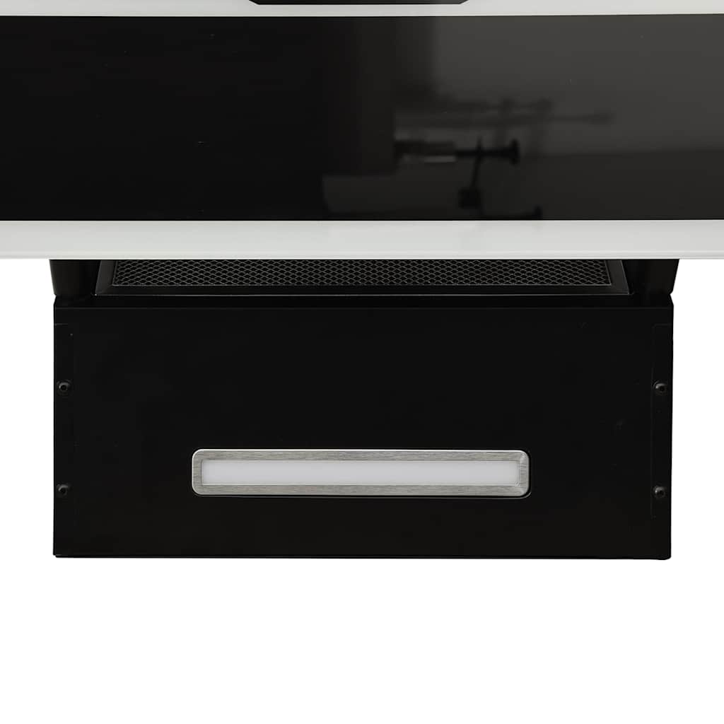 Hotte murale 60 cm Acier et verre trempé Noir vidaXL - 9