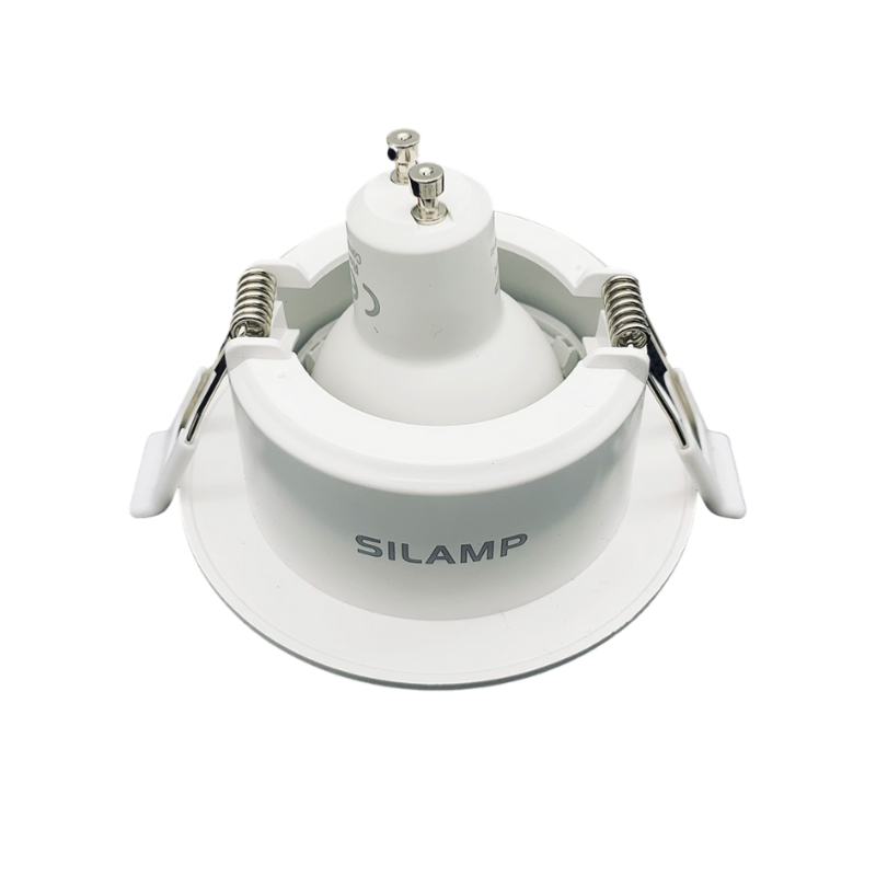 Support Spot Encastrable GU10 LED Orientable Rond BLANC - SILAMP - 4