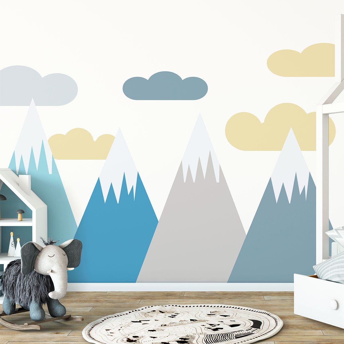 Adesivo bambino di montagna scandinavo volka - Sticker adesivo - adesivi murali - 120x180cm - 3