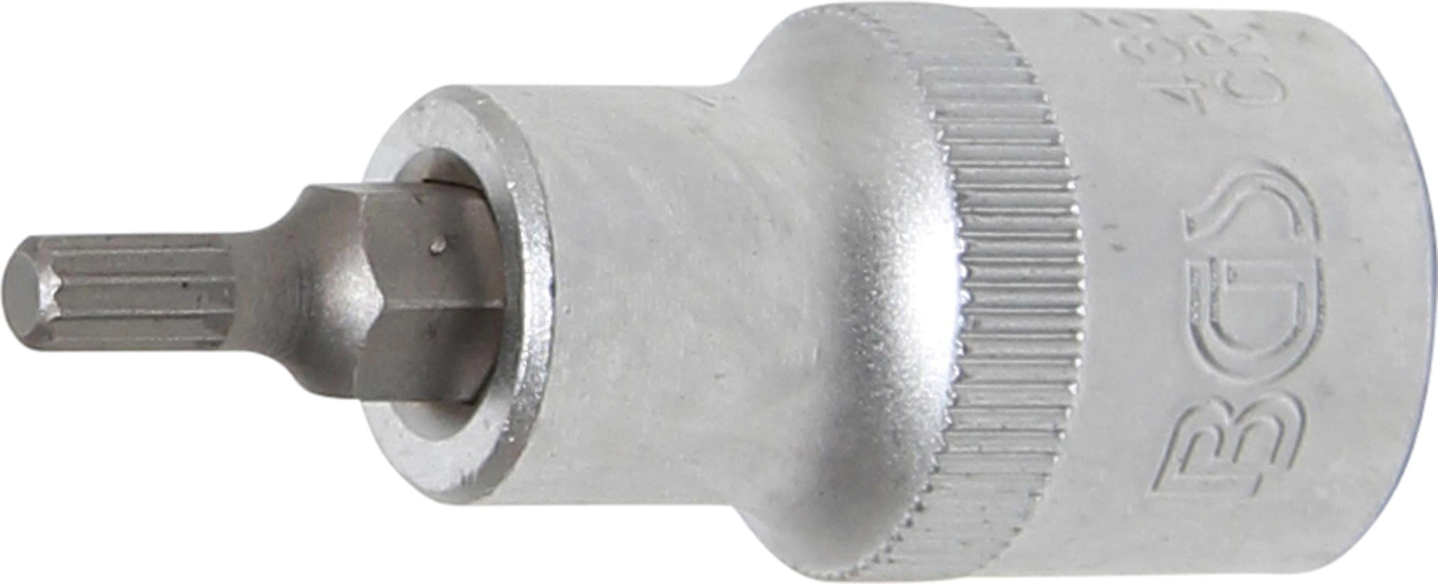 BGS Bit-Nasadka napęd kwadrat 12,5 mm (1/2") wielowypust (dla XZN) M5 - 4350