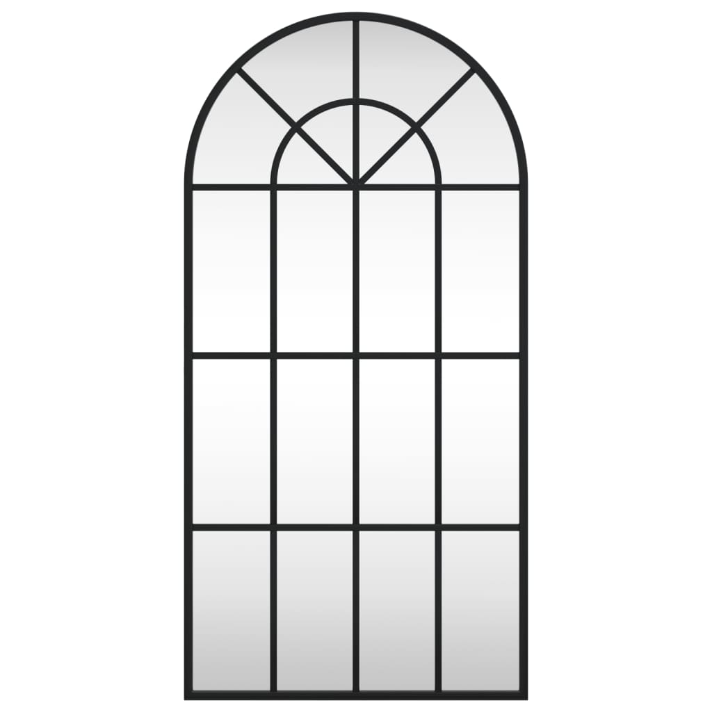 Miroir mural，Miroir Entrée Maison Salle de Bain，Décoration Miroir noir 40x80 cm arche fer779943 - 3