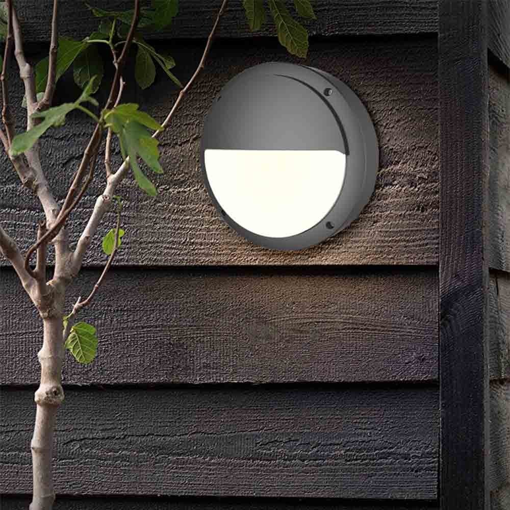 Plafoniera Led 8W Da Esterno Forma Circolare Bianca V TAC VT 8014 RD W - Foto 9