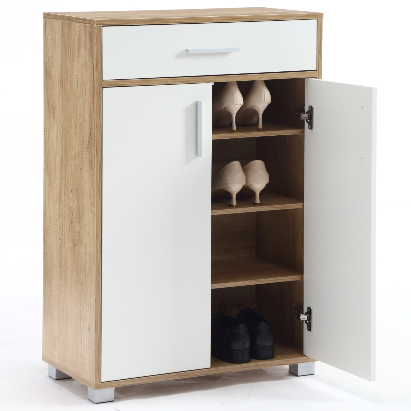 Smart FENDEE Meuble De Rangement à Chaussures Avec 2 Tiroirs