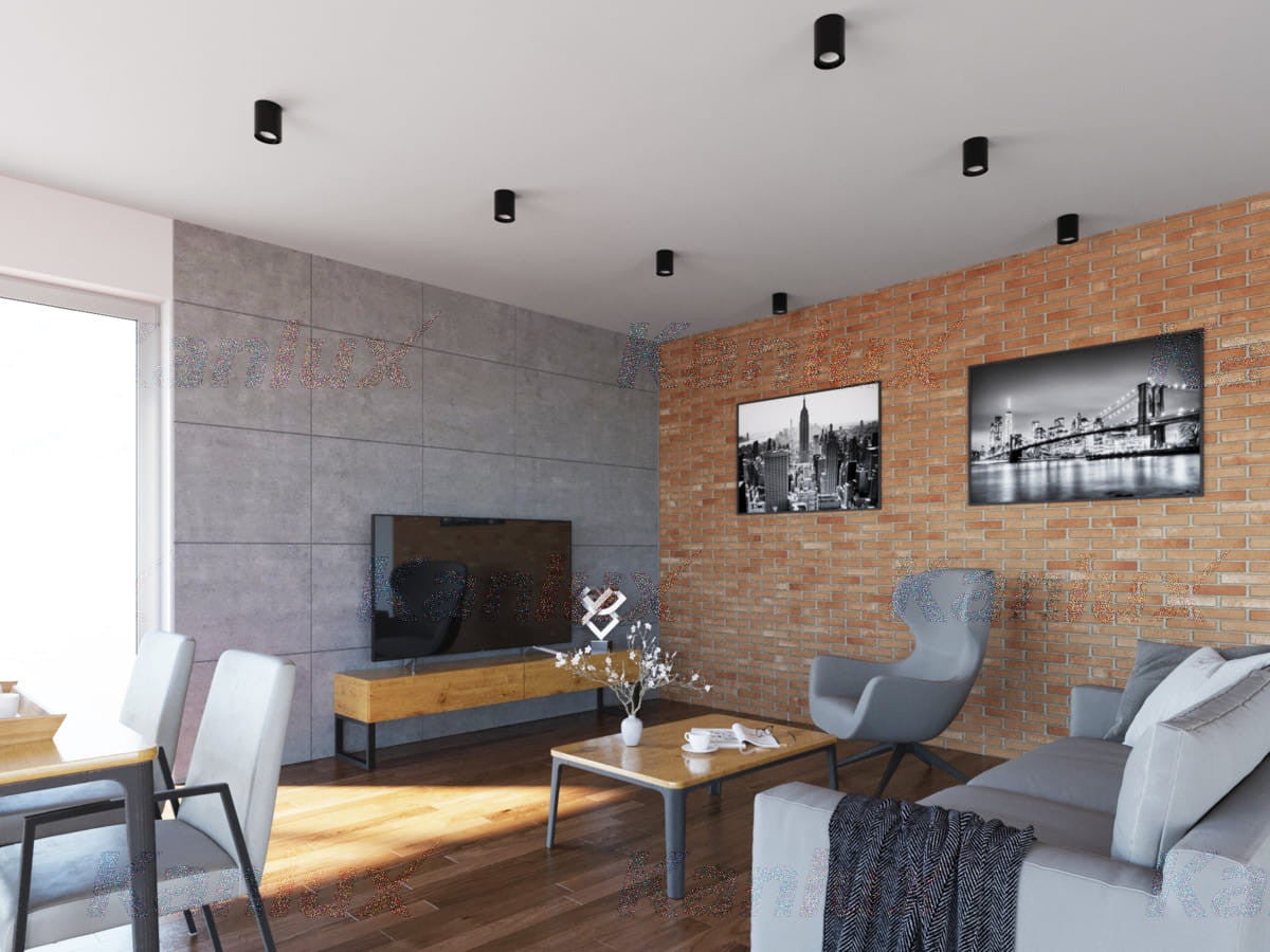 Plafonnier rond aluminium – Accentuation – Noir mat – GU10 – Ø95mm - 4
