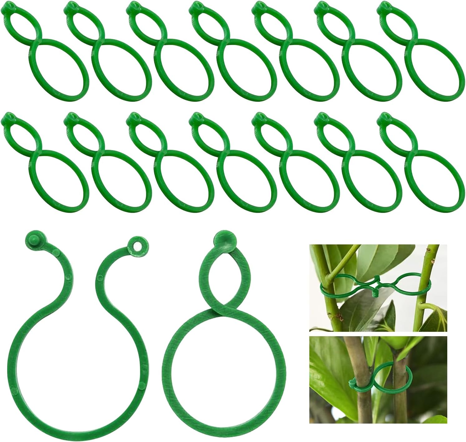 Clip di supporto per piante, clip in plastica, clip per piante rampicanti