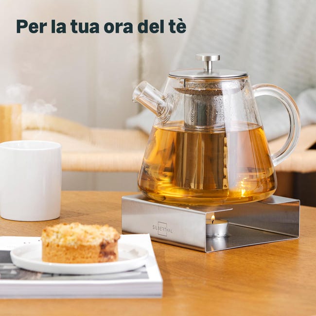 Teiera In Vetro Borosilicato Con Filtro In Acciaio Inox Cecilia Di - Foto 13