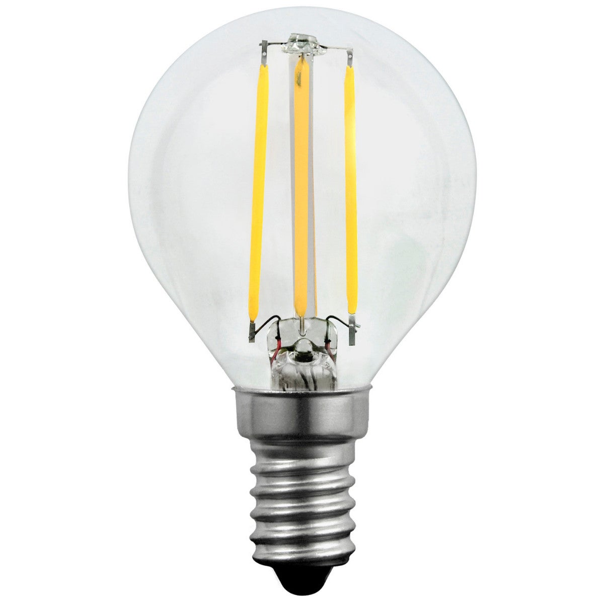 Żarówka LED COB E14 4W kulka przezroczysta Ciepła biel 3000K 400lm Polux