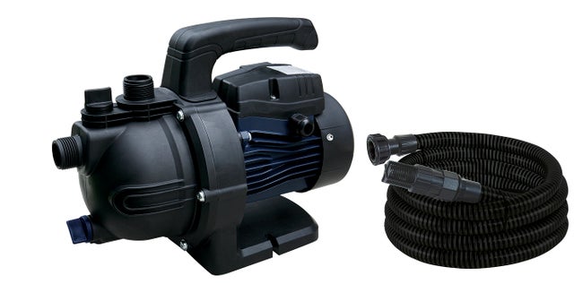 Kit pompe d’arrosage manuelle Spid’O JC-800-P + kit aspiration 7 m – 800 W – Débit 3,6 m³/h – Pression 3,7 bars