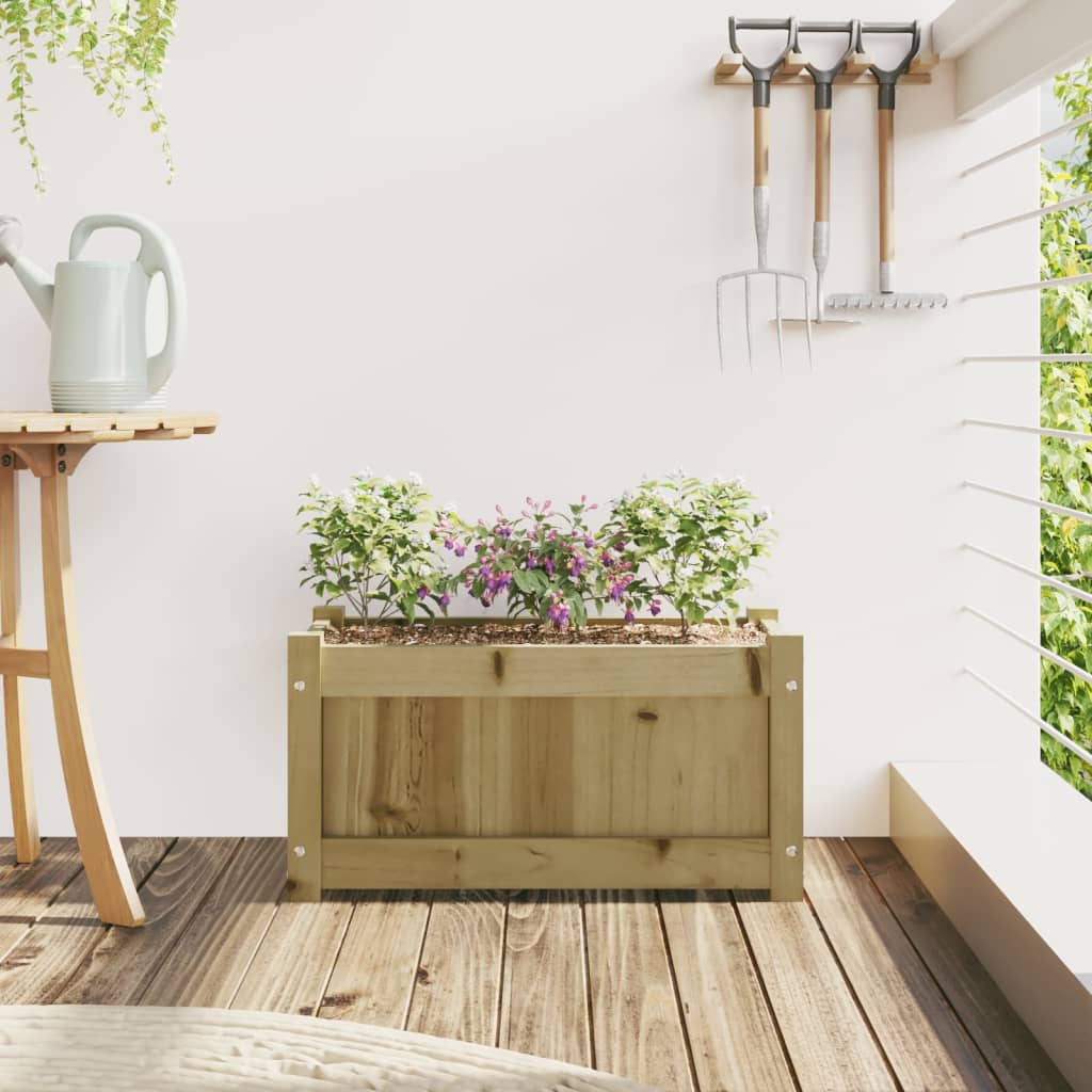 Jardinière - Pot De Fleurs - Bac à Fleurs 60x31x31 cm bois de pin n1344l - 3