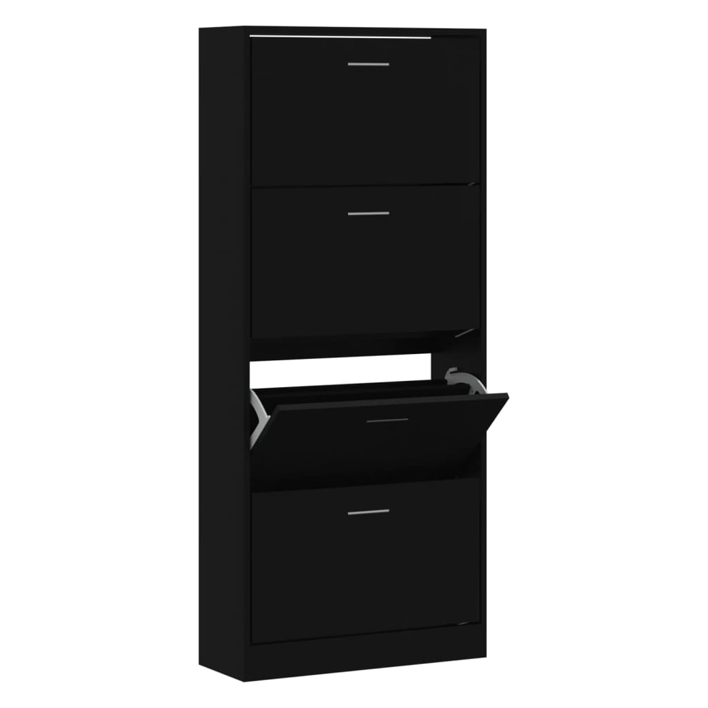 Pwshymi - Armoire à chaussures Sonoma gris 40x36x105 cm Bois d