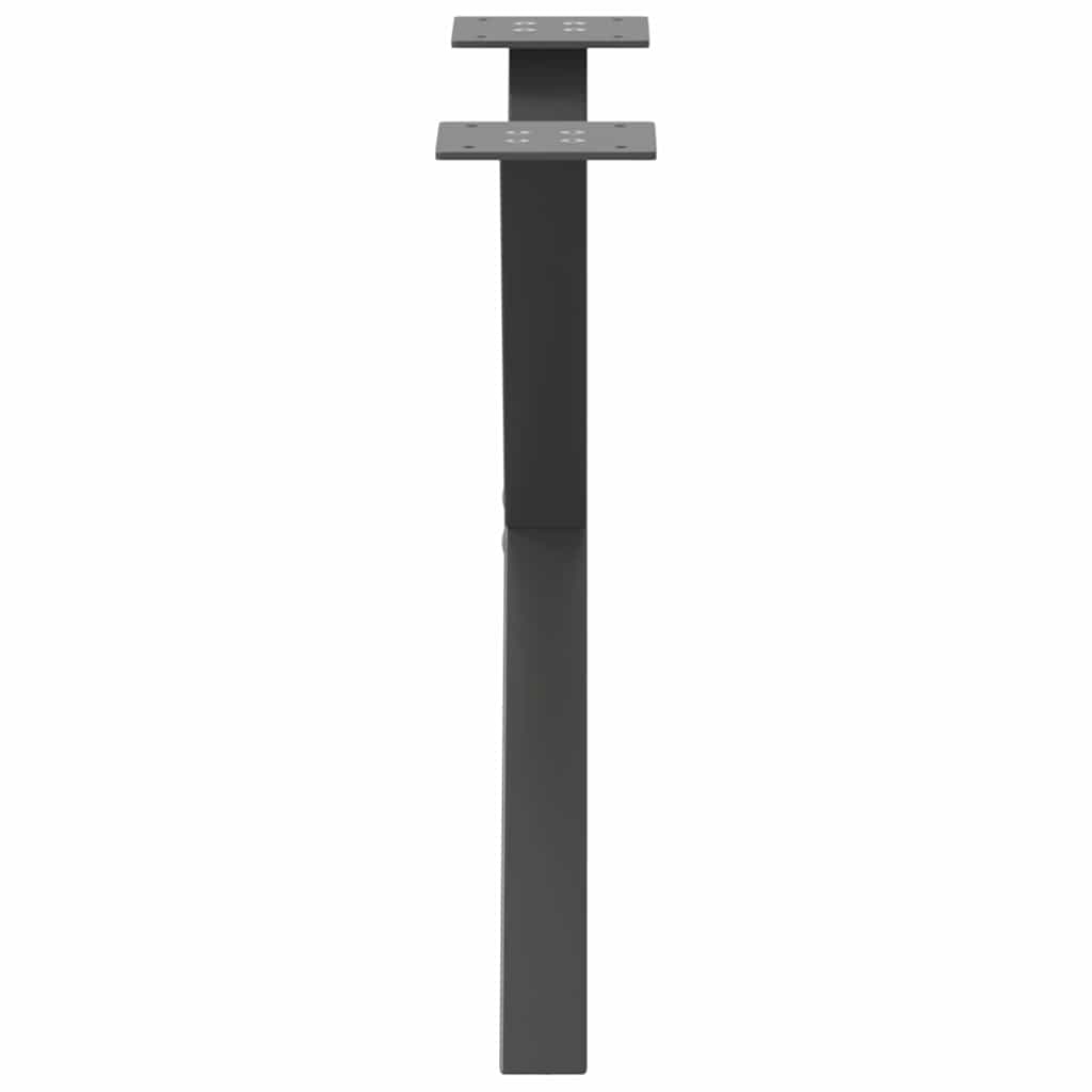 Pernas de mesa de centro em forma de X 2 unidades de aço antracite - COMFORTXL - 6