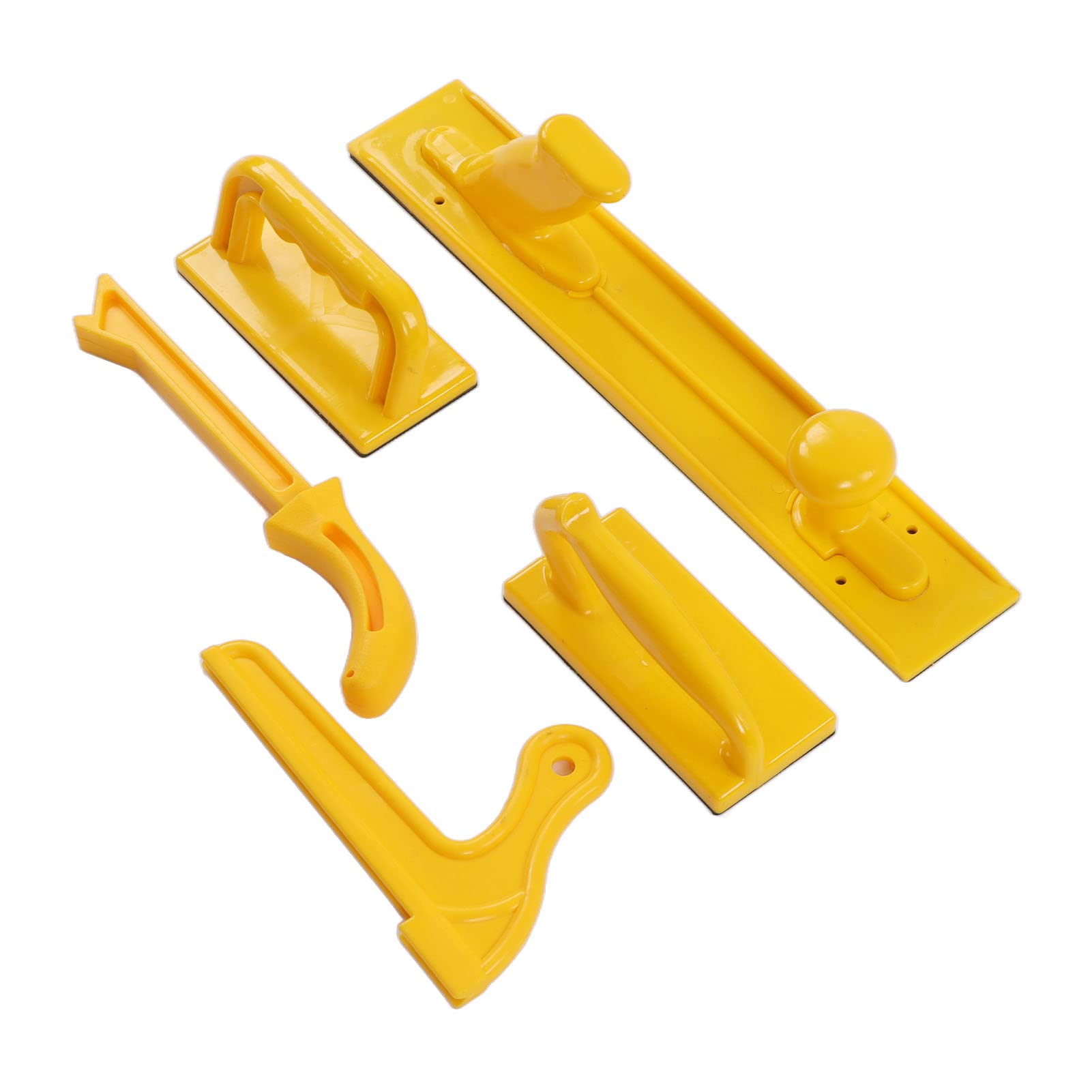 CCYKXA 4Pcs Ensemble de poussoirs de sécurité Protection des mains pour scie circulaire à table Scies à ruban Outils de menuiserie de table(Orange vif) Autres Outils À Main Et