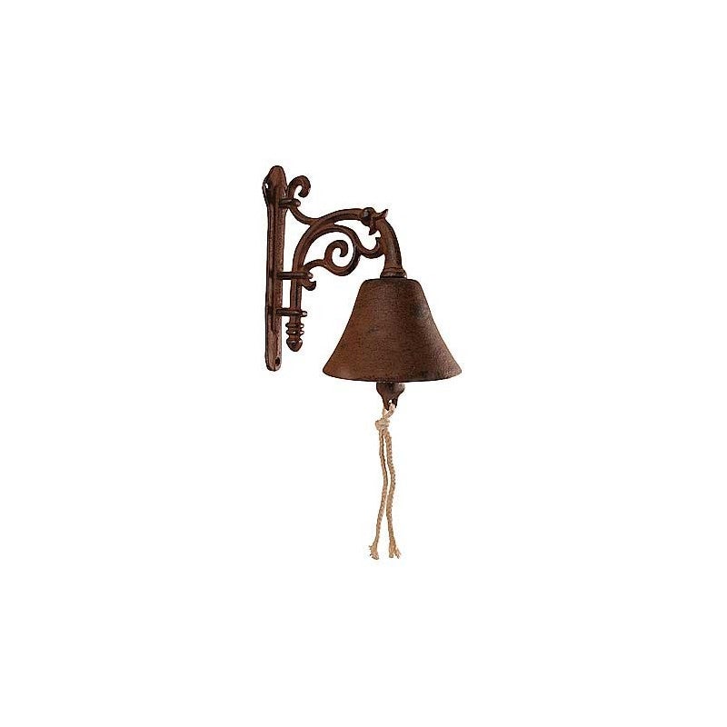 Ancienne Cloche D'entrée En Fer – Design XXème, Usage Déco