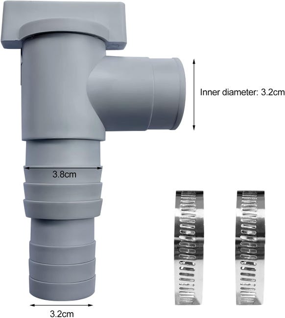 Rubinetto di intercettazione per piscine con attacco per tubo da 32 mm Rubinetto di intercettazione per piscine con attacco per tubo da 32 mm