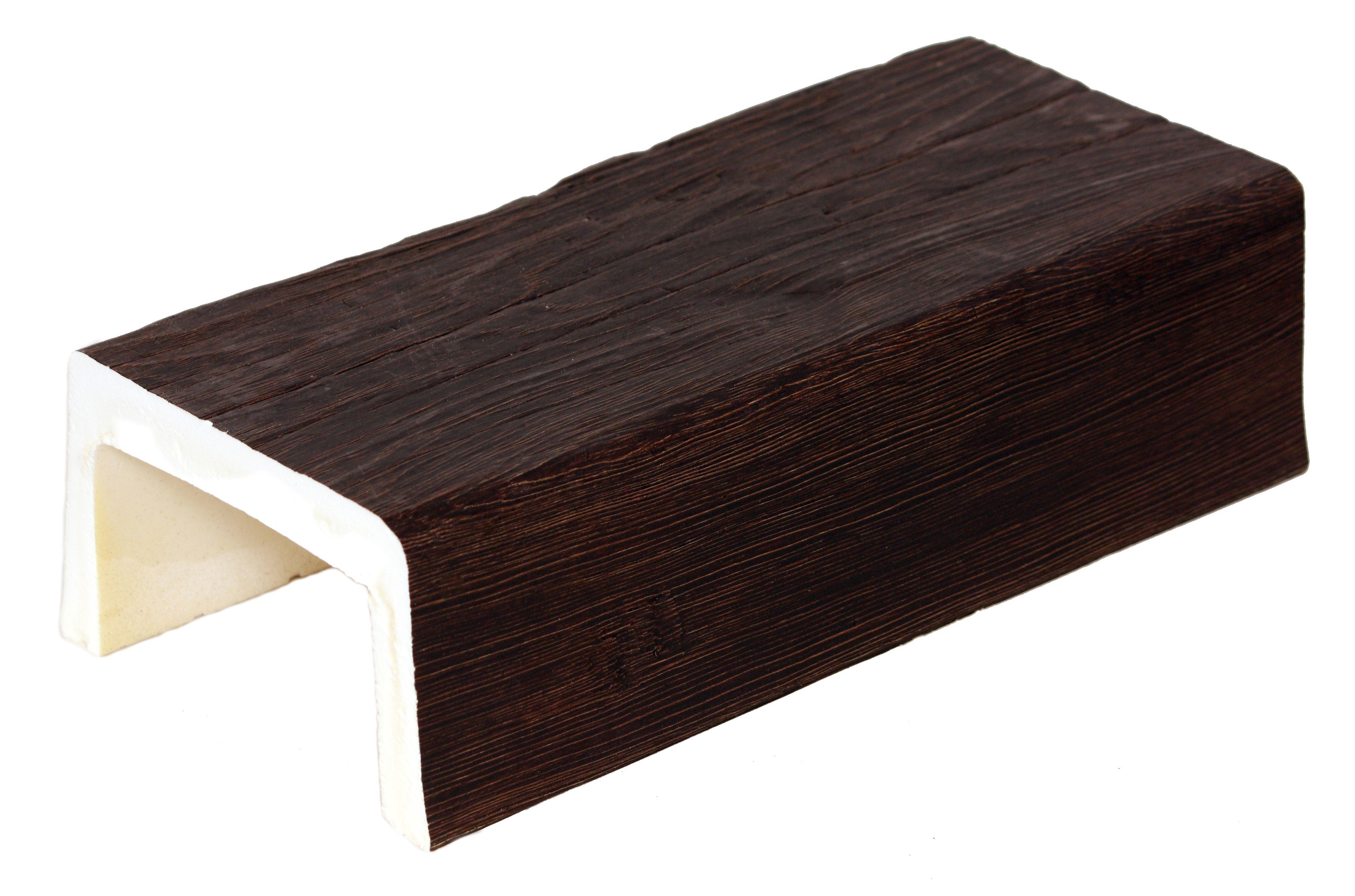 Viga Imitación Madera 14.5cm de ancho x 8cm de alto x 3m de largo color Decape medio decorativa de poliuretano VU0009D-M - 3