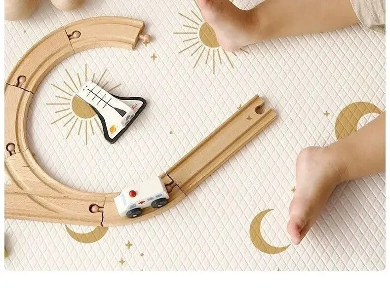 ZAEWRY Tapis de jeu pour tout-petits, 150*180cm, tapis de sol pour bébé, sûr et antidérapant, convient aux chambres et aux salons (05) - 6