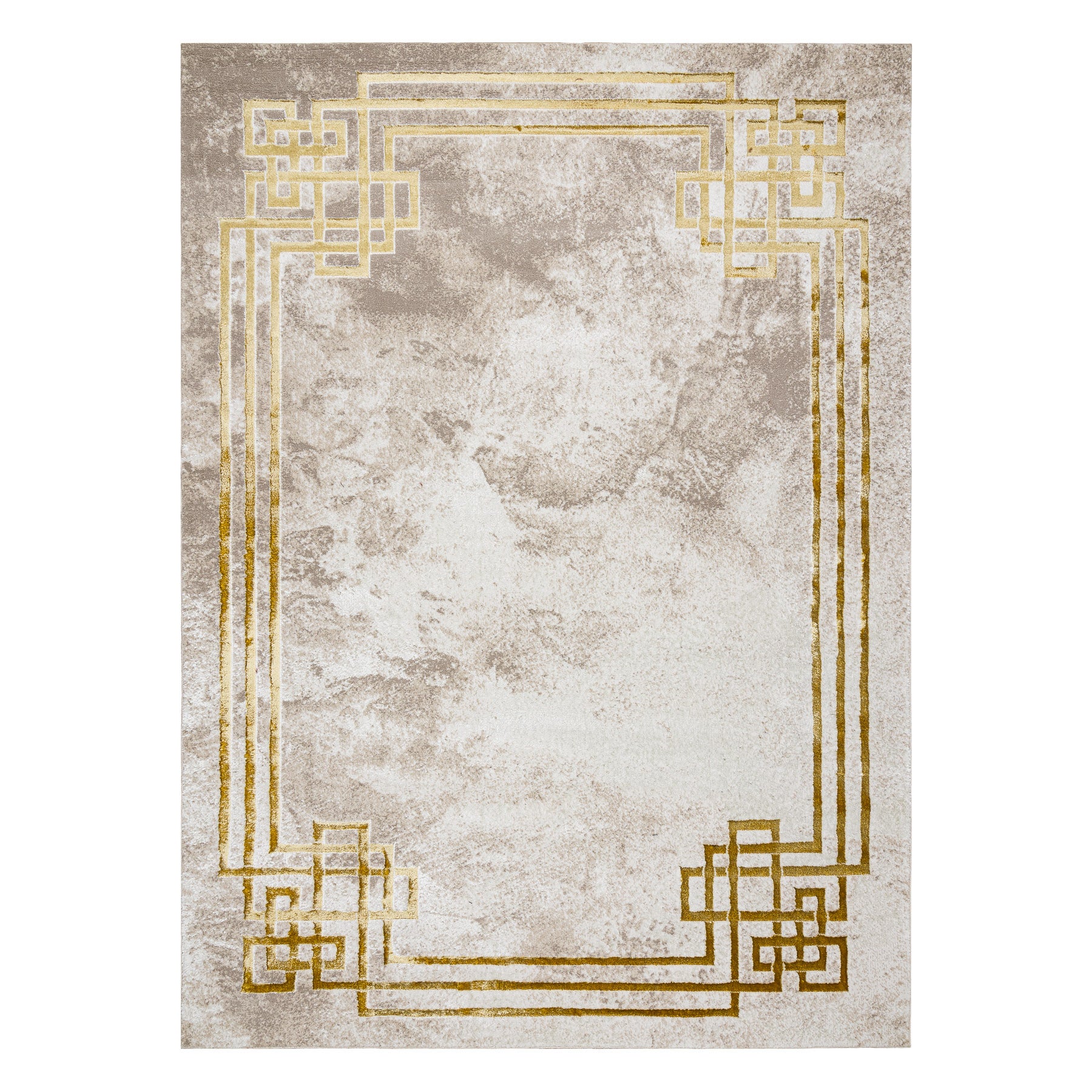 Tapis BLISS Z203AZ137 crème / or - Cadre, grec, moderne, structurel 120x170 cm - 4