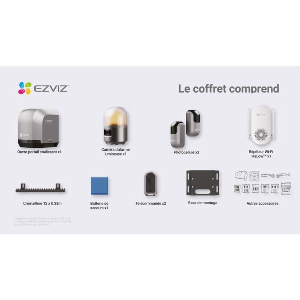 Ezviz HG2 600 PRO – Motore Smart per Cancello Scorrevole con Telecamera Integrata, Controllo Remoto e Allarme Lampeggiante - 9