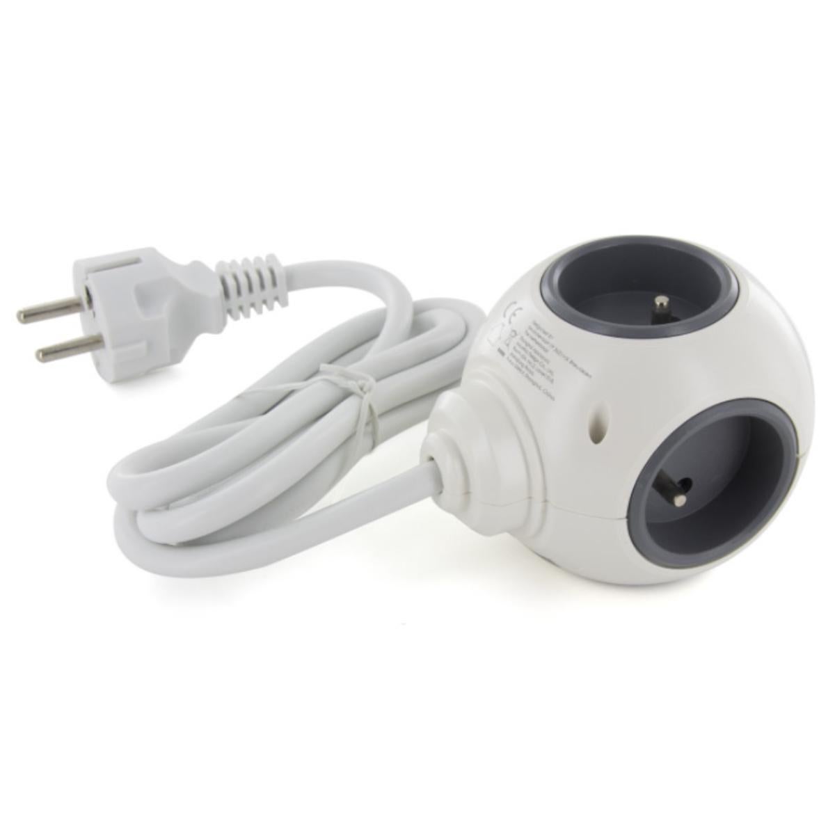 Multiprise PowerBall Extended 4x16A - USB - Chacon - 2