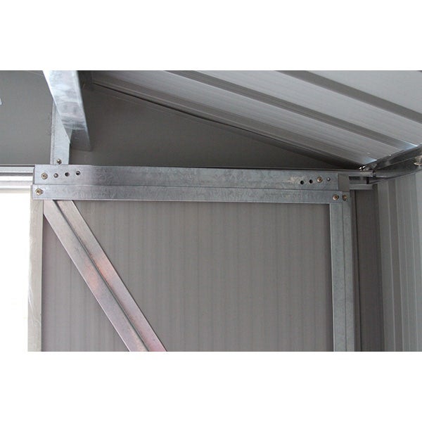 Abri de jardin métal gris 12,27 m2 + kit d'ancrage - 7