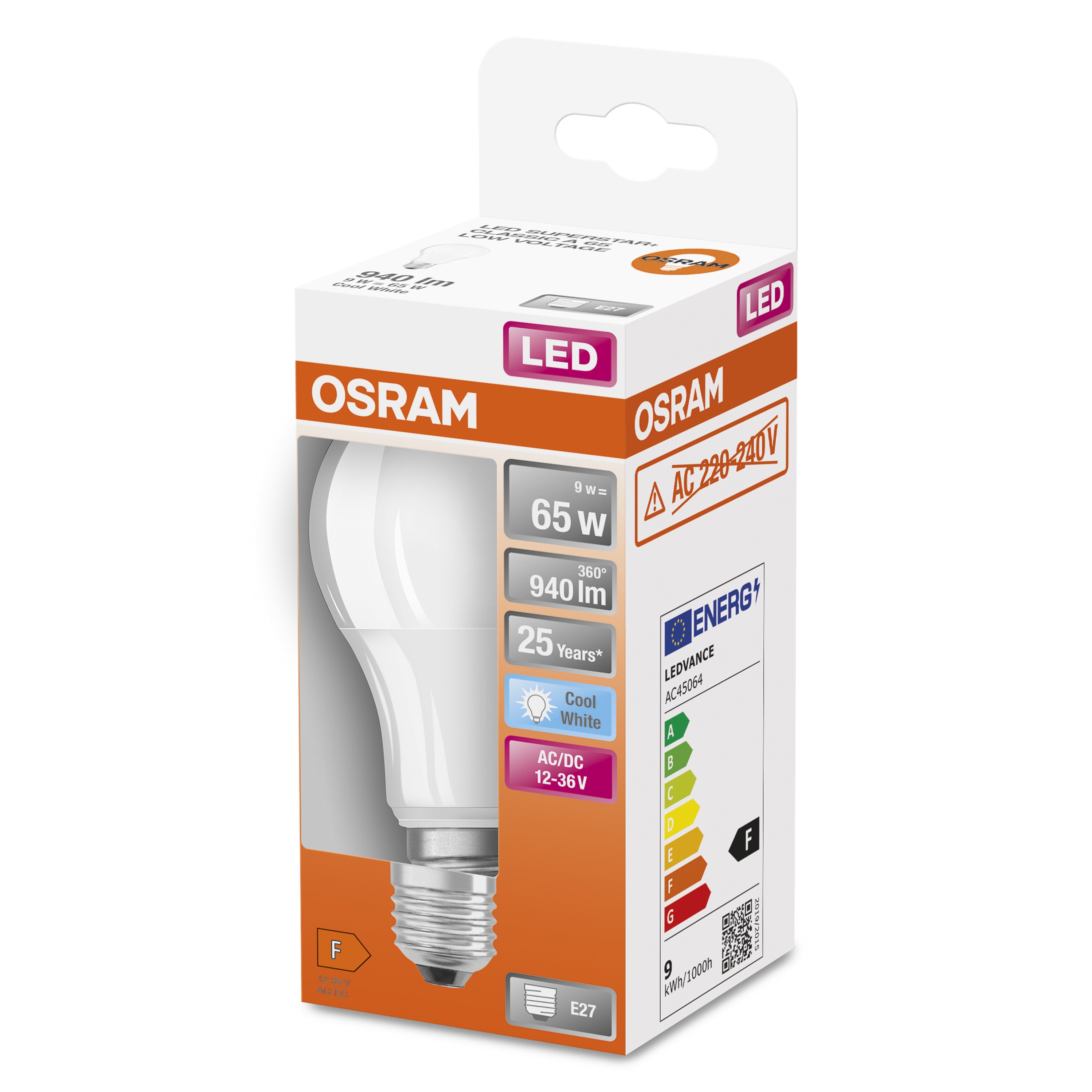 OSRAM Star+ lampe LED à basse tension, E27-base, optique mate ,Blanc froid (4000K), 940 Lumen, Remplacement de la traditionnelle 65W-Ampoules 1-Pack - 2