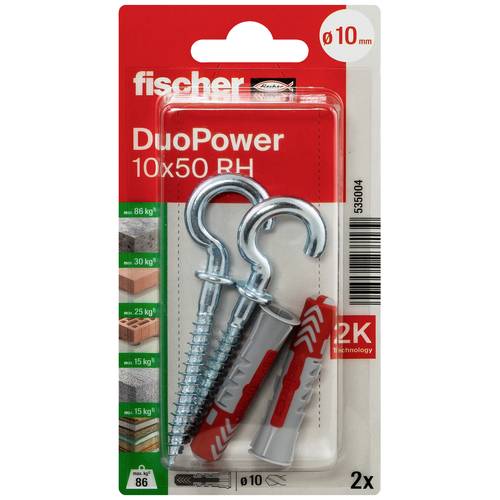 Chevilles bi-matière Duopower + crochet FISCHER - 3