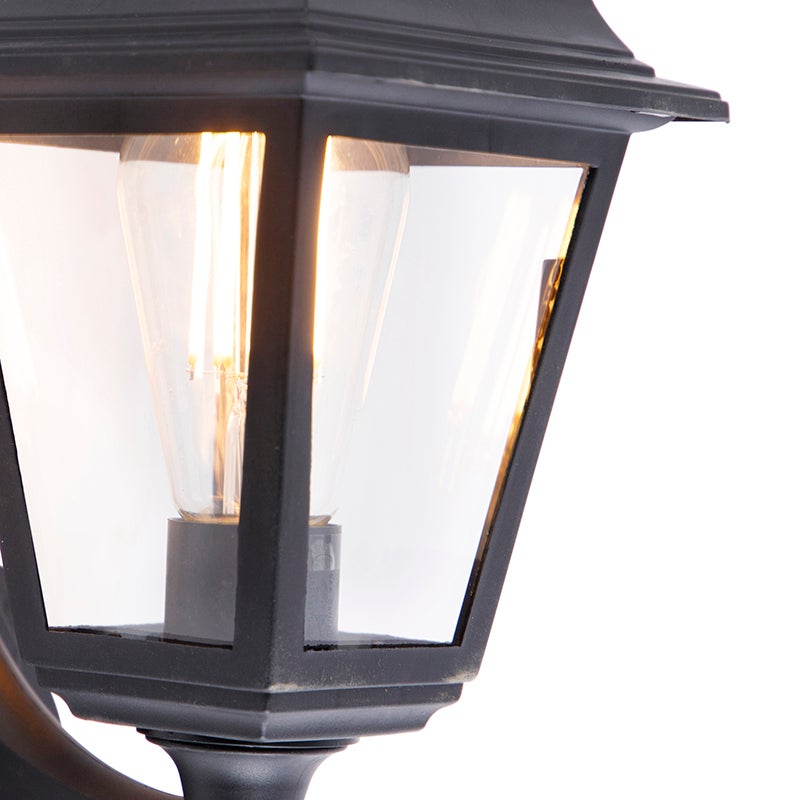 Applique murale d'extérieur classique noire avec détecteur de mouvement - Capital - 6