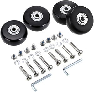12 Ruote Girevoli Da 2,5 Cm Con Piastra E Cuscinetto - Base In Gomma, Carico 5kg Cad. - Per Mobili, Carrelli, Librerie