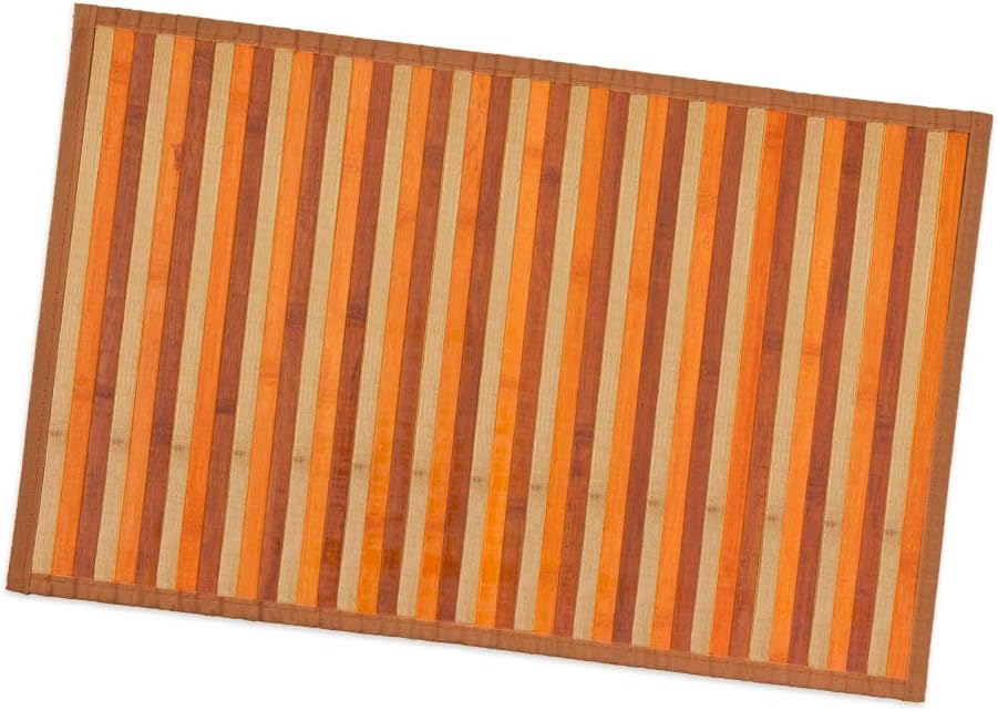 Dywan Bambusowy 40x65 cm Antypoślizgowa Prostokątny Obrus śniadaniowy Beżowy