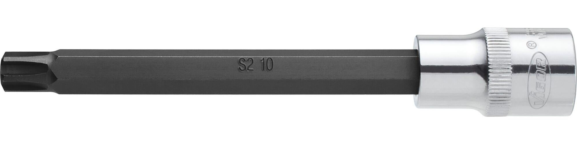 Douille-embout empreinte à crénaux Ribe CV Longueur: 140 mm Vigor V2224 Propulseur (tournevis): 1/2 (12.5 mm) 1 pc(s) - 2