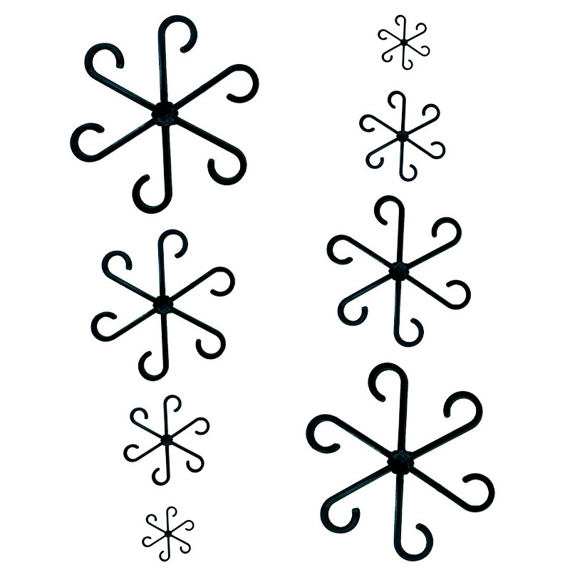 Wielokrotnego użytku wsporniki do łodyg roślin pnących do użytku w pomieszczeniach (czarne, 8 szt.)