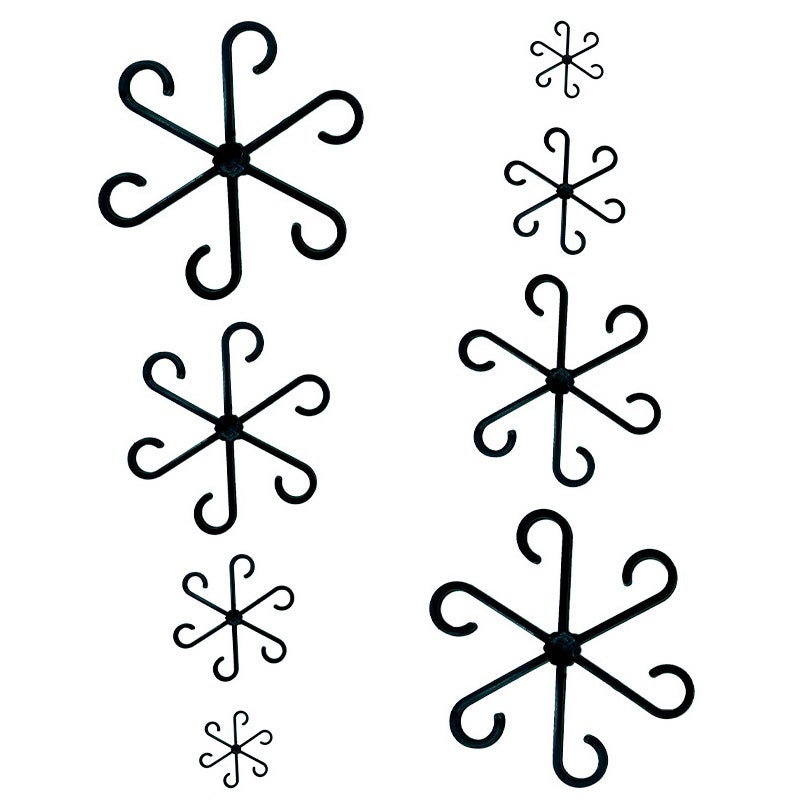 Wielokrotnego użytku wsporniki do łodyg roślin pnących do użytku w pomieszczeniach (czarne, 8 szt.)