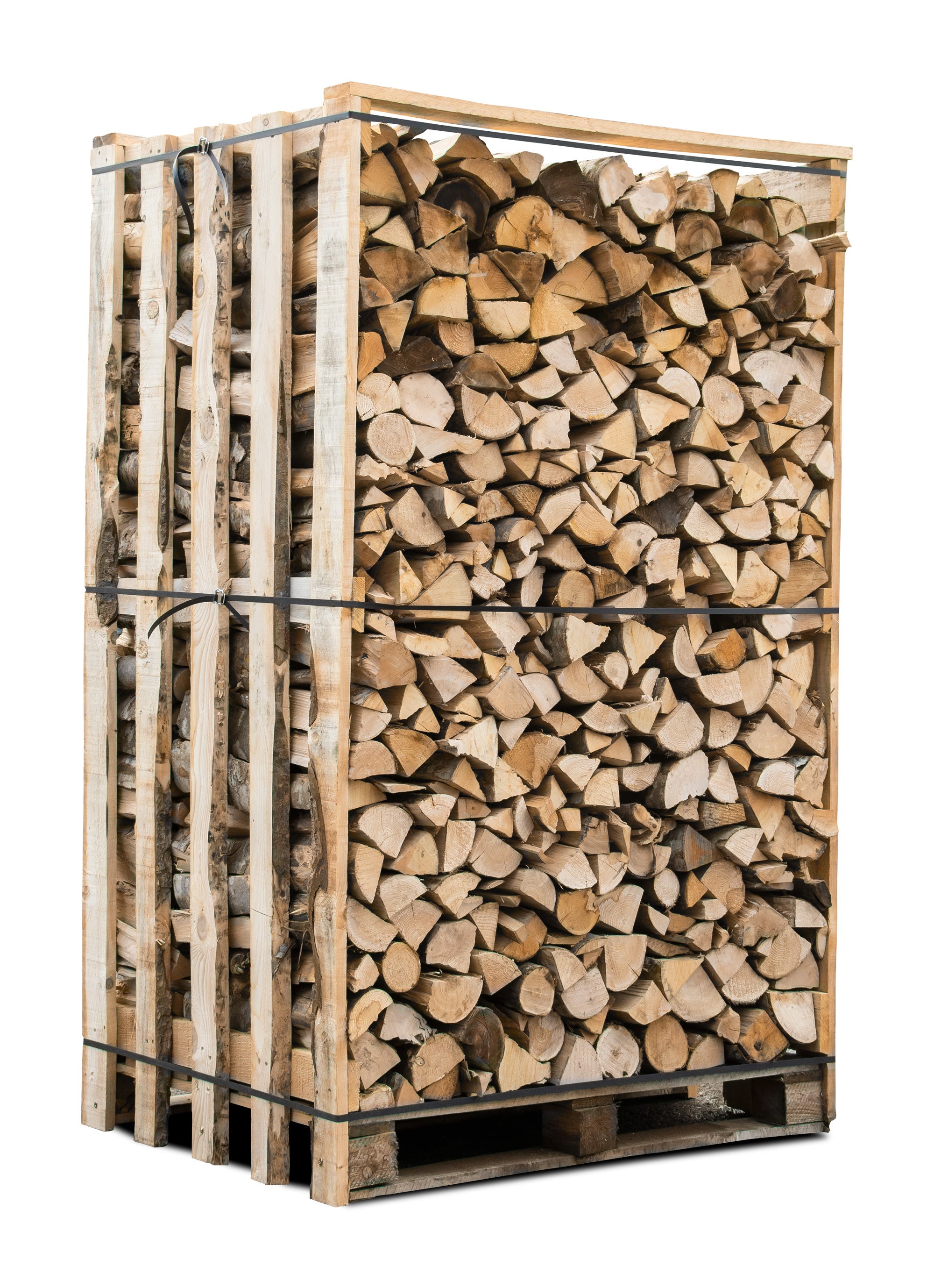 Box 3 stères 30cm bois de chauffage sec - palette de bois coupé fendu de 2,1m3 chêne / hêtre : chataigniers - 4