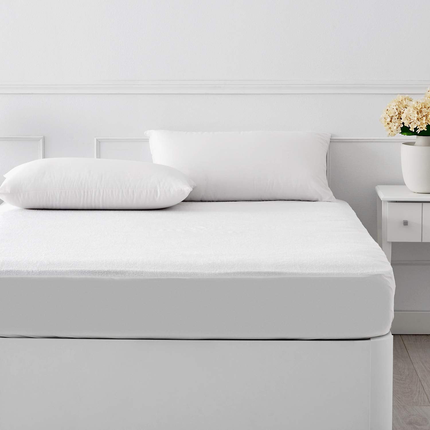 Coprimaterasso Impermeabile 160x190/200 - 100% Cotone Traspirante Fino A 32cm - Foto 3