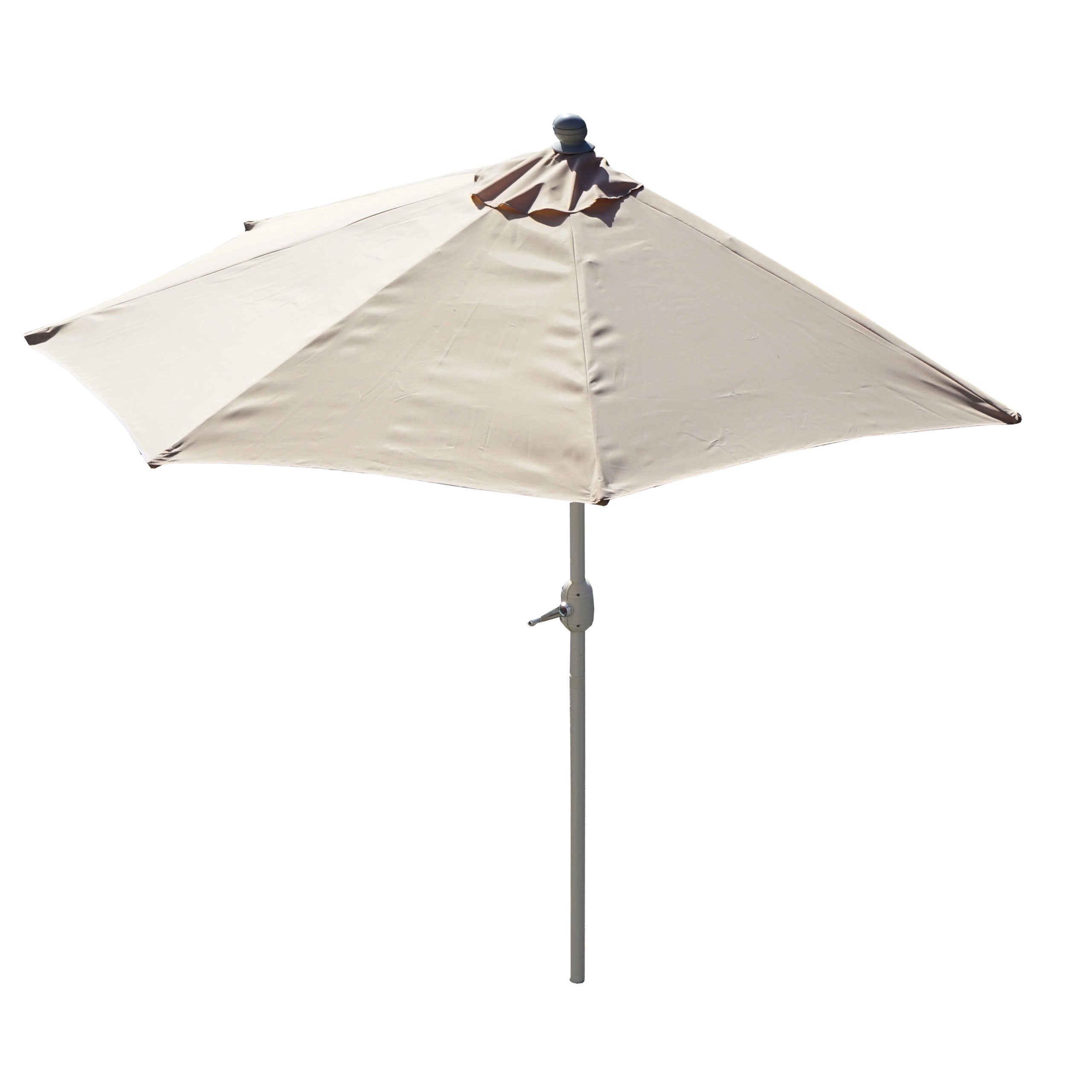 Parasol półokrągły Parla, parasol balkonowy, UV 50+ poliester/aluminium 3 kg ~ 300 cm kremowy bez stojaka
