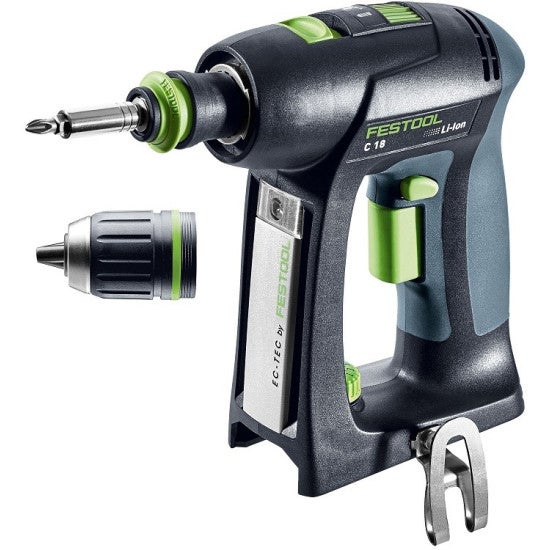 Perceuse visseuse FESTOOL sans fil C 18 Basic - Sans batterie, ni chargeur - 574737